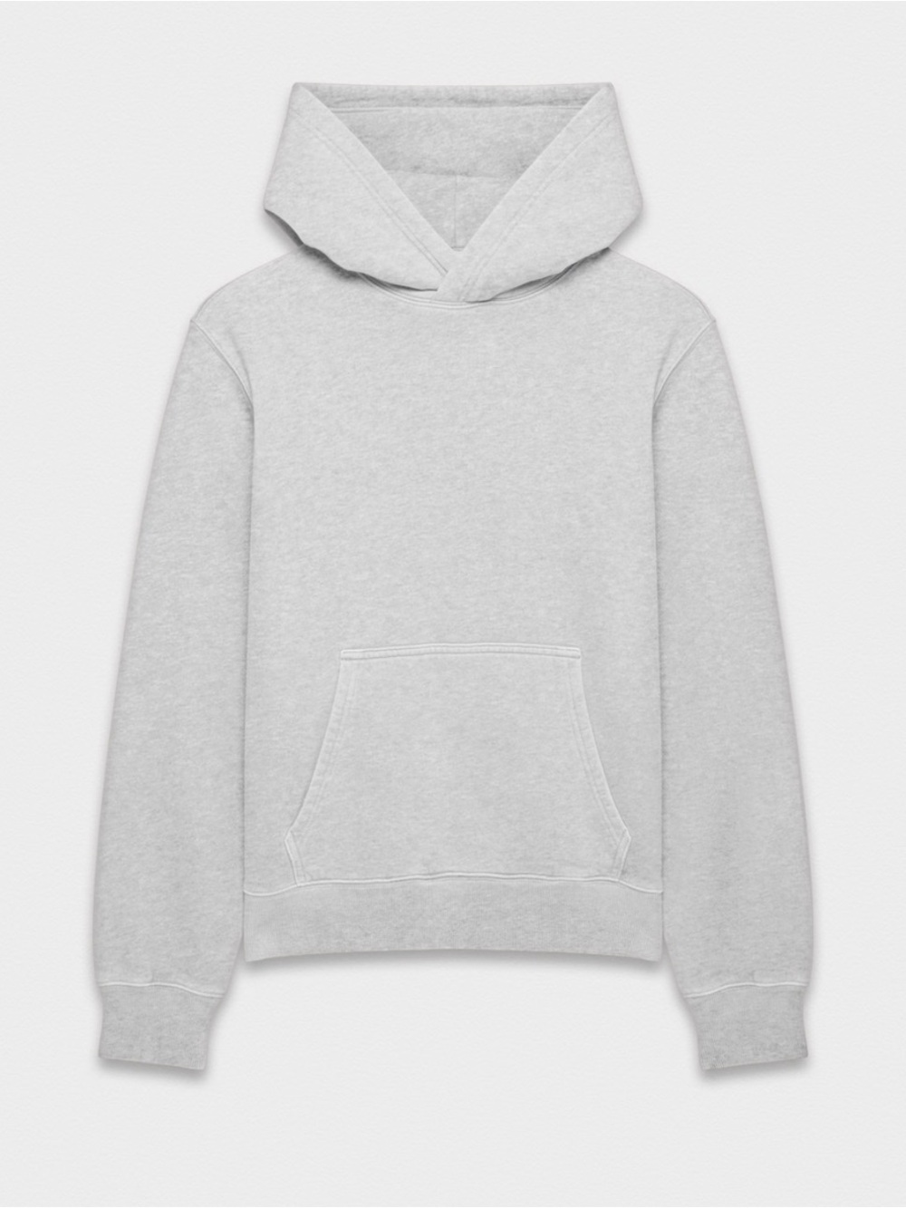 ARITZIA TnA “Perfect” Cozy Sweatfleece Hoodie Sweatshirt, Classic Light Gray, XS